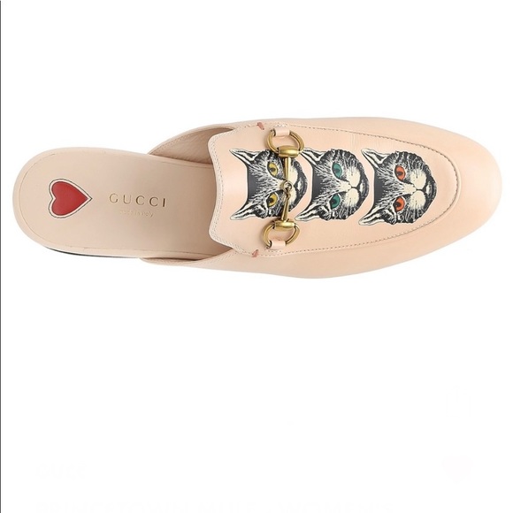 New Authentic Gucci Princetown Mule Cat G 37 US 7 - Picture 4 of 16